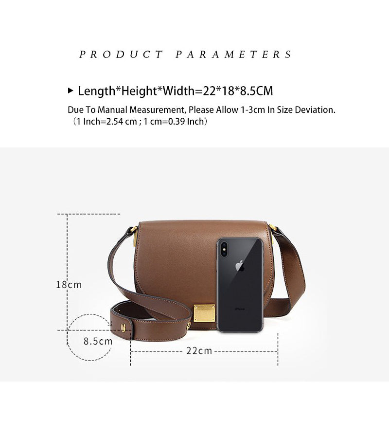 Genuine Leather Women Crossbody Bag 