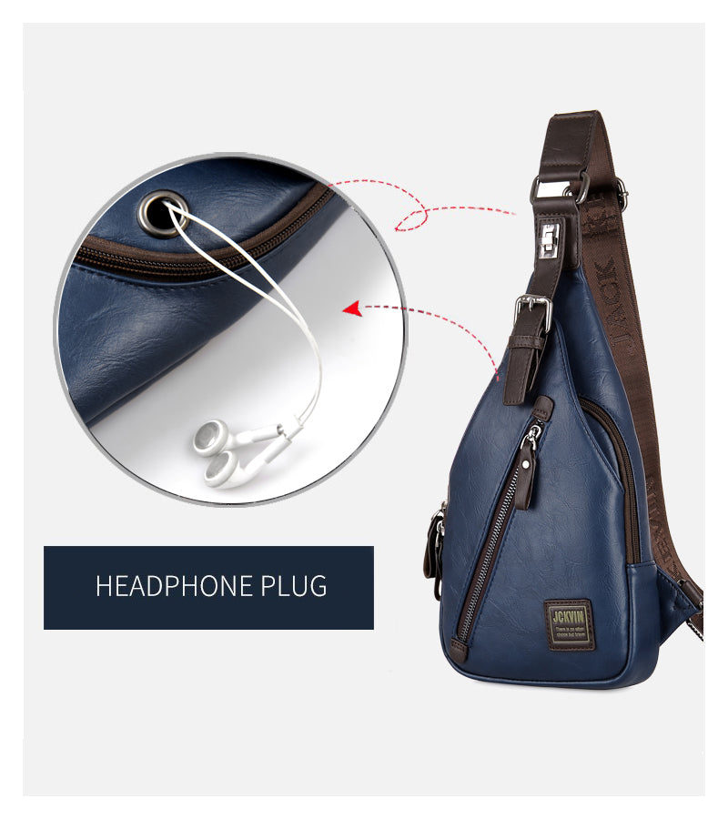 headphone plug cross body bag