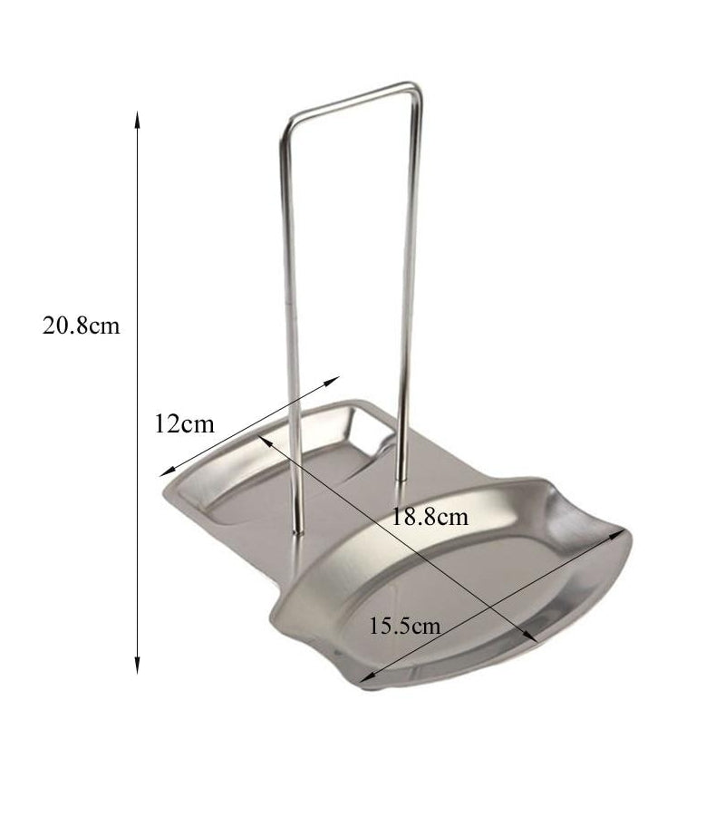 Stainless Steel Pan Pot Cover Lid Rack Stand Holder 