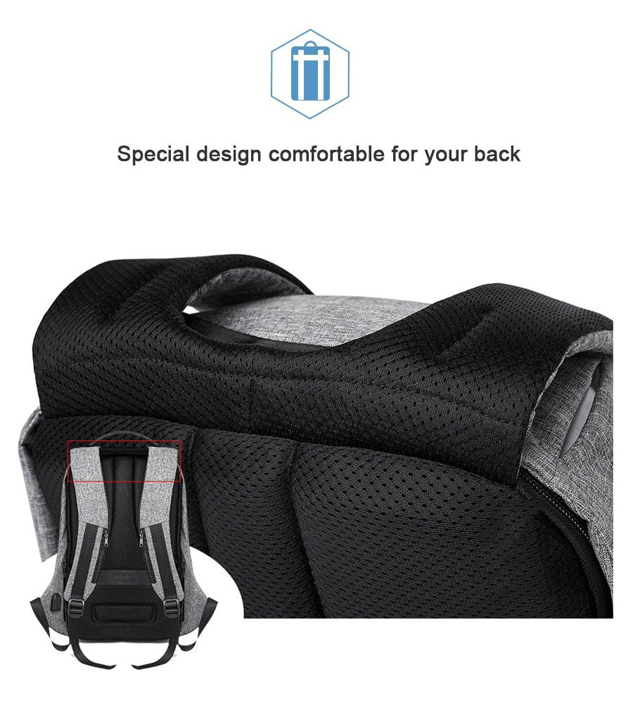 15.6 Laptop Backpack Waterproof Business Fashion Male Backpacks Schoolbag