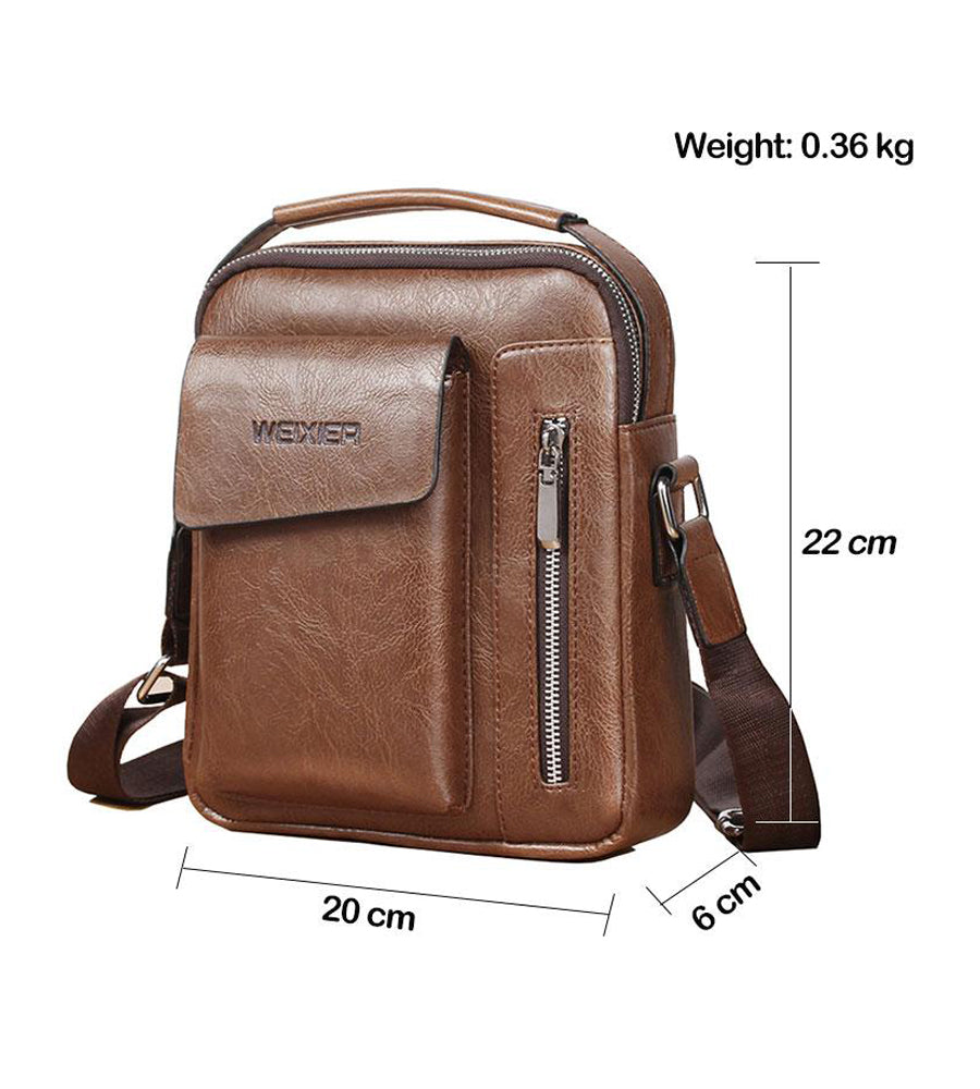 Casual Men Shoulder Bag Vintage Crossbody Bags