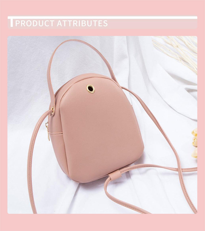 PU Leather Simple Shoulder Bag 