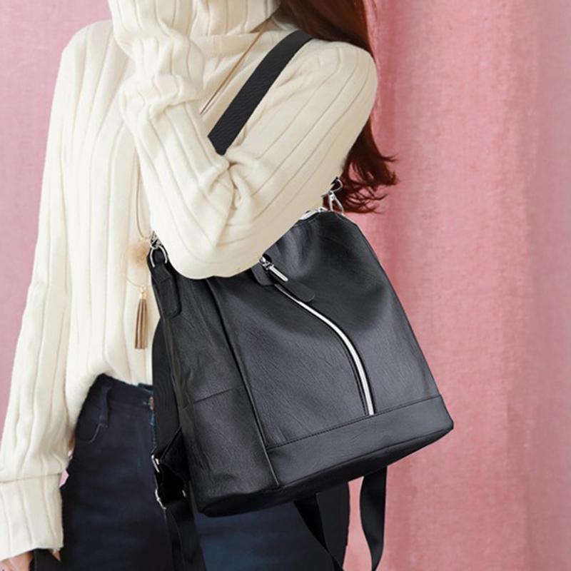 simple leather backpack