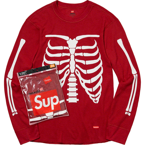 Supreme Hanes Bones Thermal Crew Black – Gotgoods