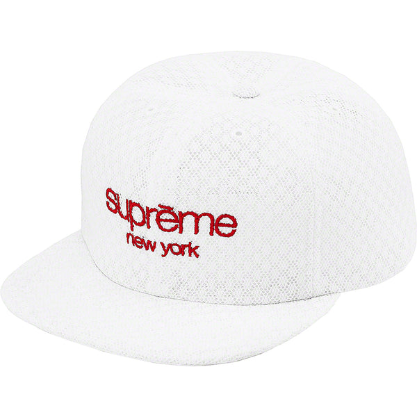 Supreme Classic Script Logo 6 Panel Cap White – Gotgoods