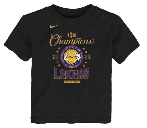 Los Angeles Lakers Fanatics Branded 2020 NBA Finals Champions Believe The  Game Signature T-Shirt - Black