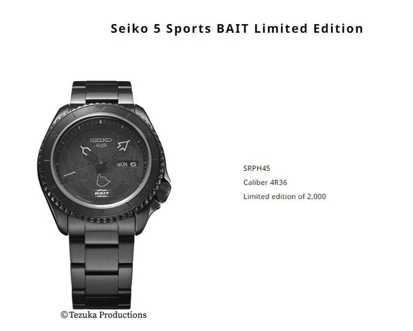 Seiko 5 Sports x Bait x Astro Boy SRPH45 – Gotgoods