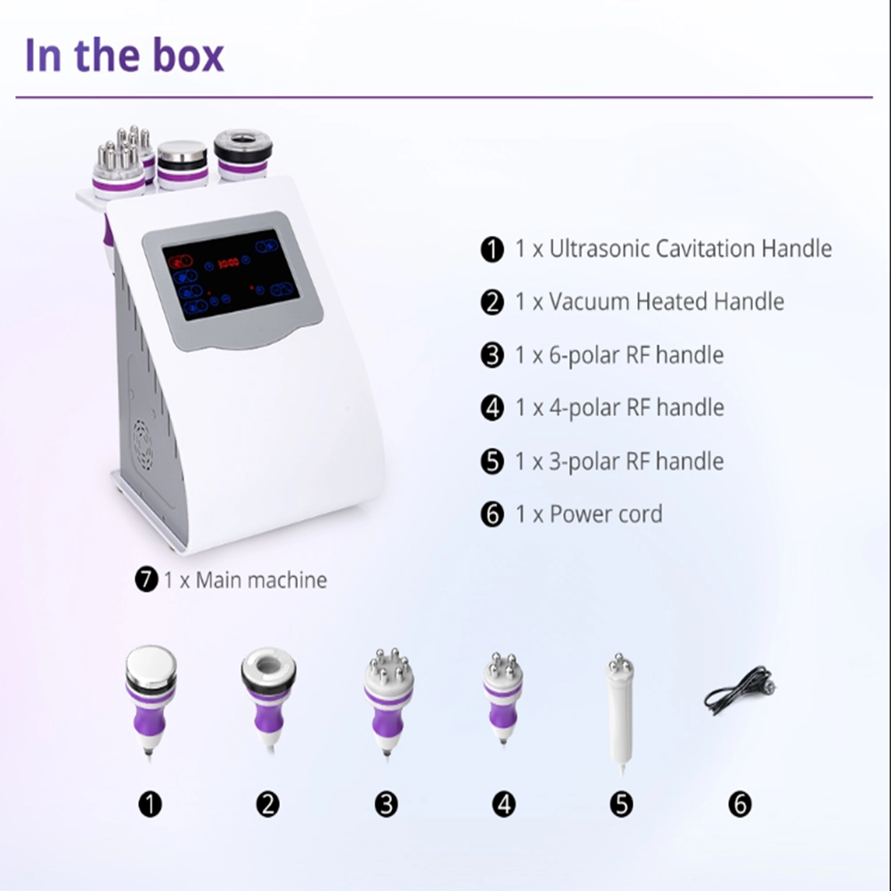 BRÜUN 5 in 1 Ultrasonic Cavitation Machine Body Sculpting Skin Tighten