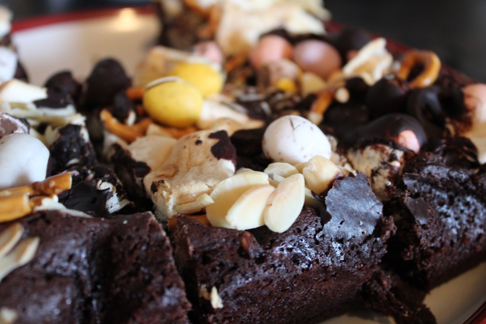 Cooked rocky-road brownie