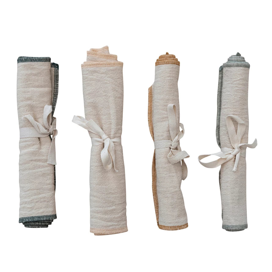 Double Cloth Burp Cloth with Stitching