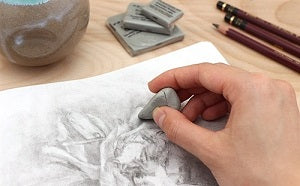 Faber-Castell Drawing Art Kneaded Erasers (Large Size, Grey) -4 Pack :  : Home & Kitchen