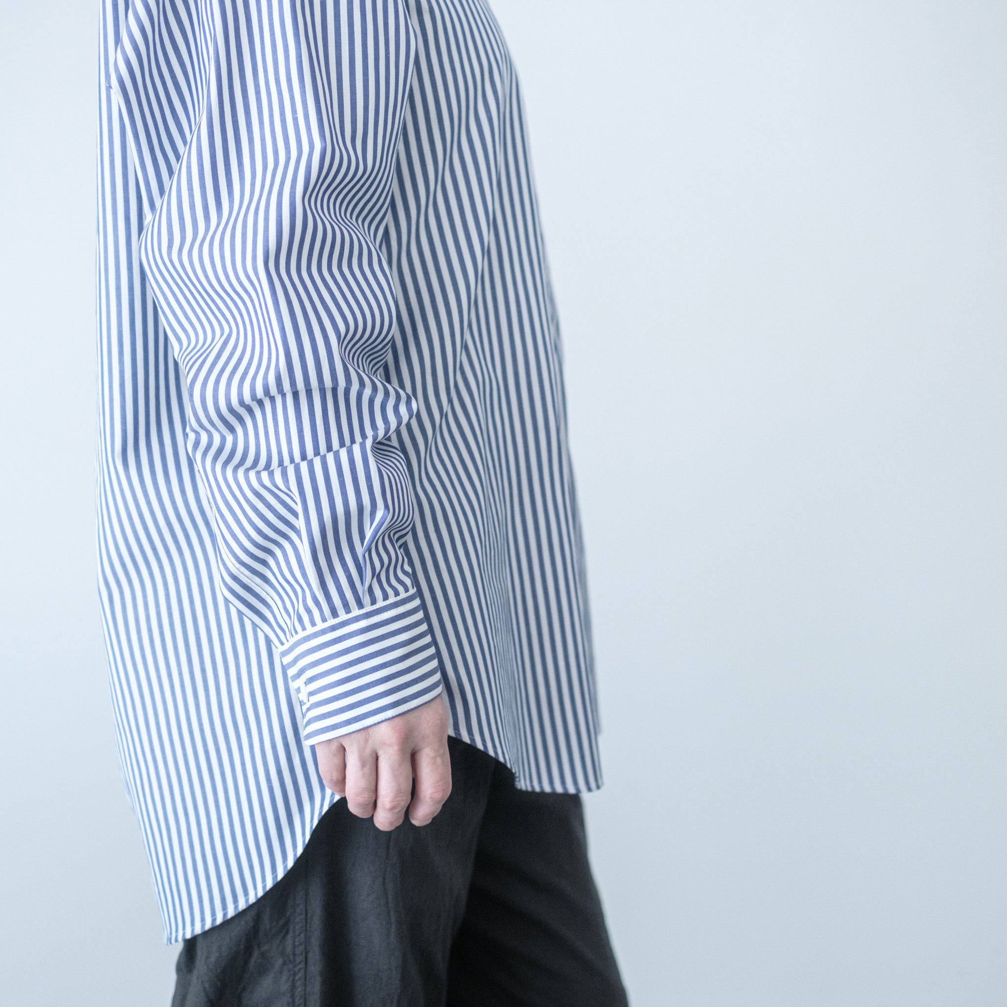 holk｜019 stand shirt（stripe）