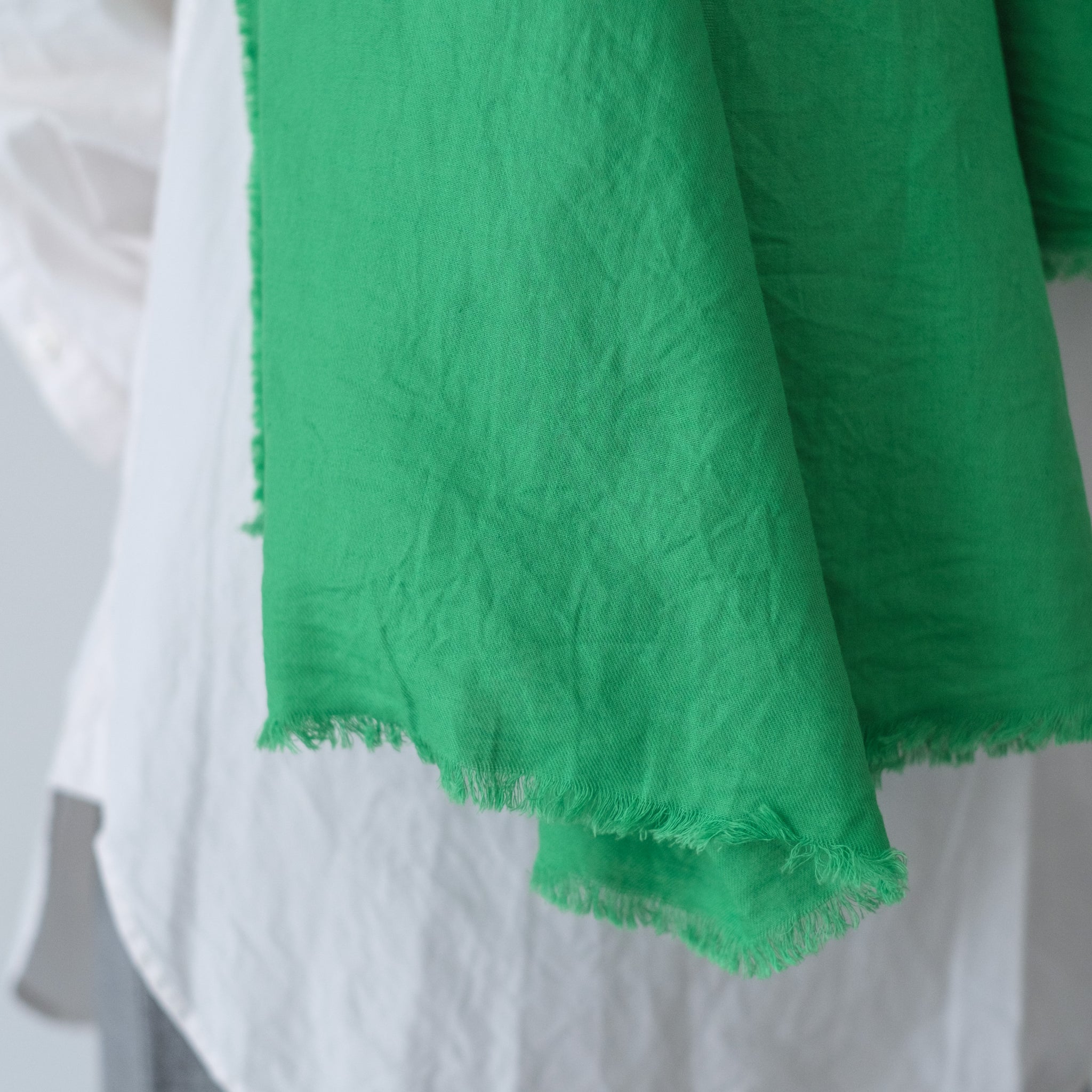LOCALLY｜0191 cotton / linen viyella germent dye stole