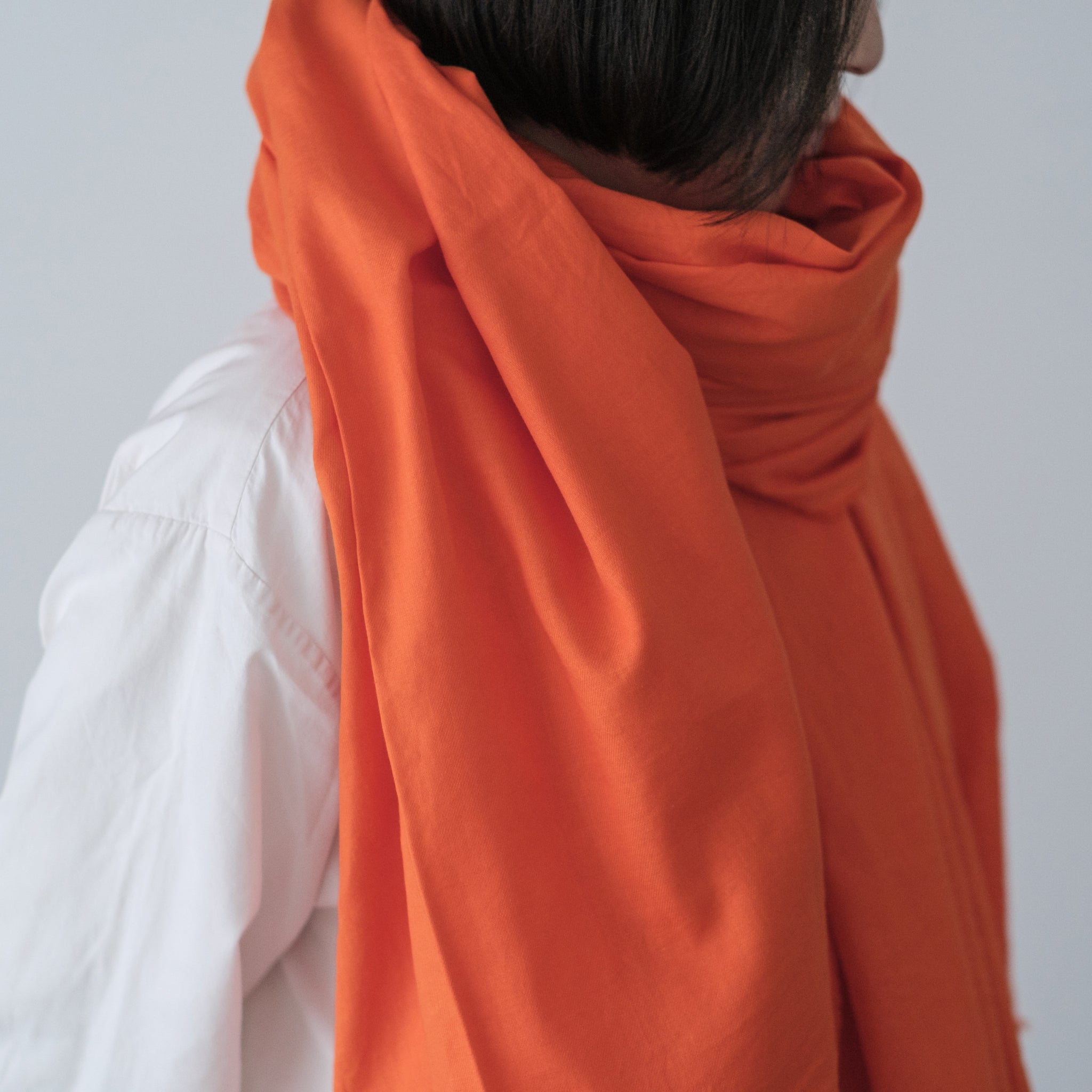 LOCALLY｜0191 cotton / linen viyella germent dye stole