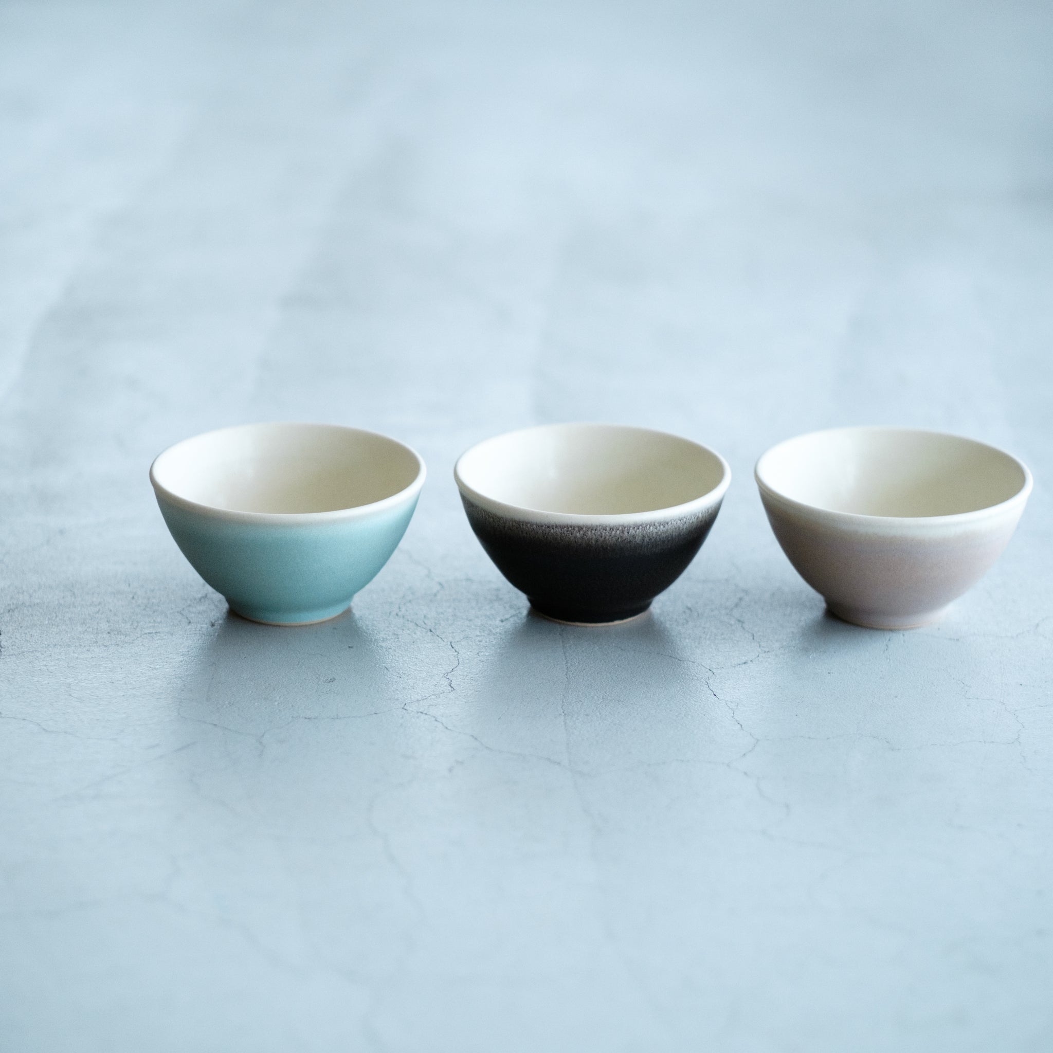 awabi ware｜掛け分け茶碗