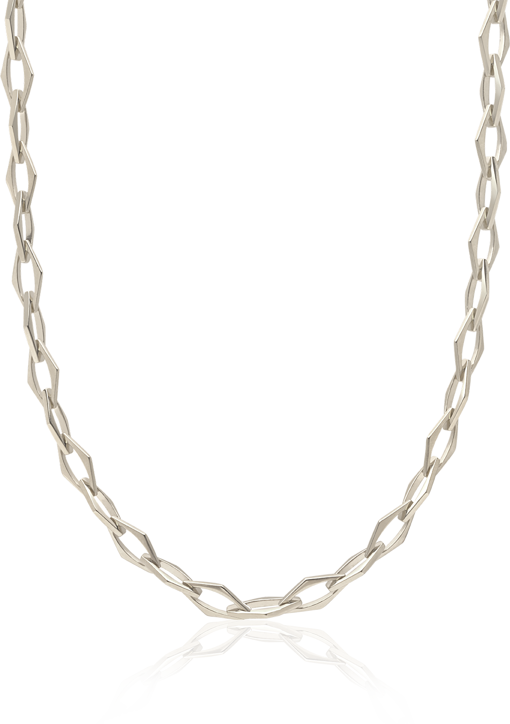 Silver Hex Link Necklace – pleaserepeat