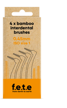 Load image into Gallery viewer, f.e.t.e Bamboo Interdental Brushes - 4pcs - Guardian Angel Naturals
