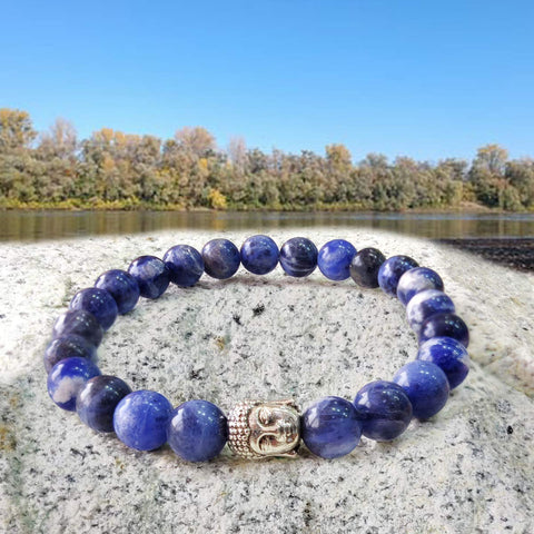 Lapis Lazuli Bracelet (Grade AAA, 8mm) | Otter Spirit | Natural Gemstones