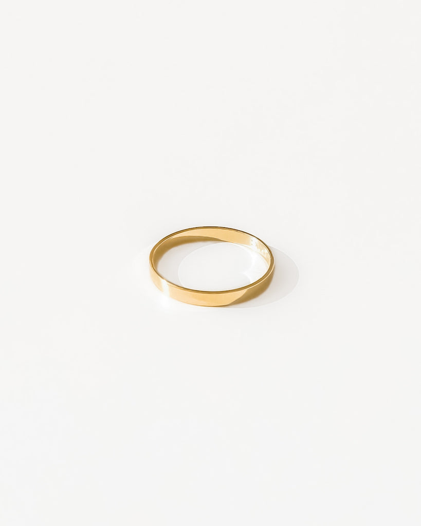 Made by Mary Luster Cigar Band Ring | Stackable, Bold, Versatile Gold Filled / 7