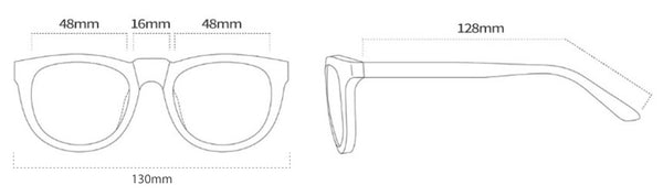 Oval Kids Eyewear Frame Size Measurements - SaferOptics