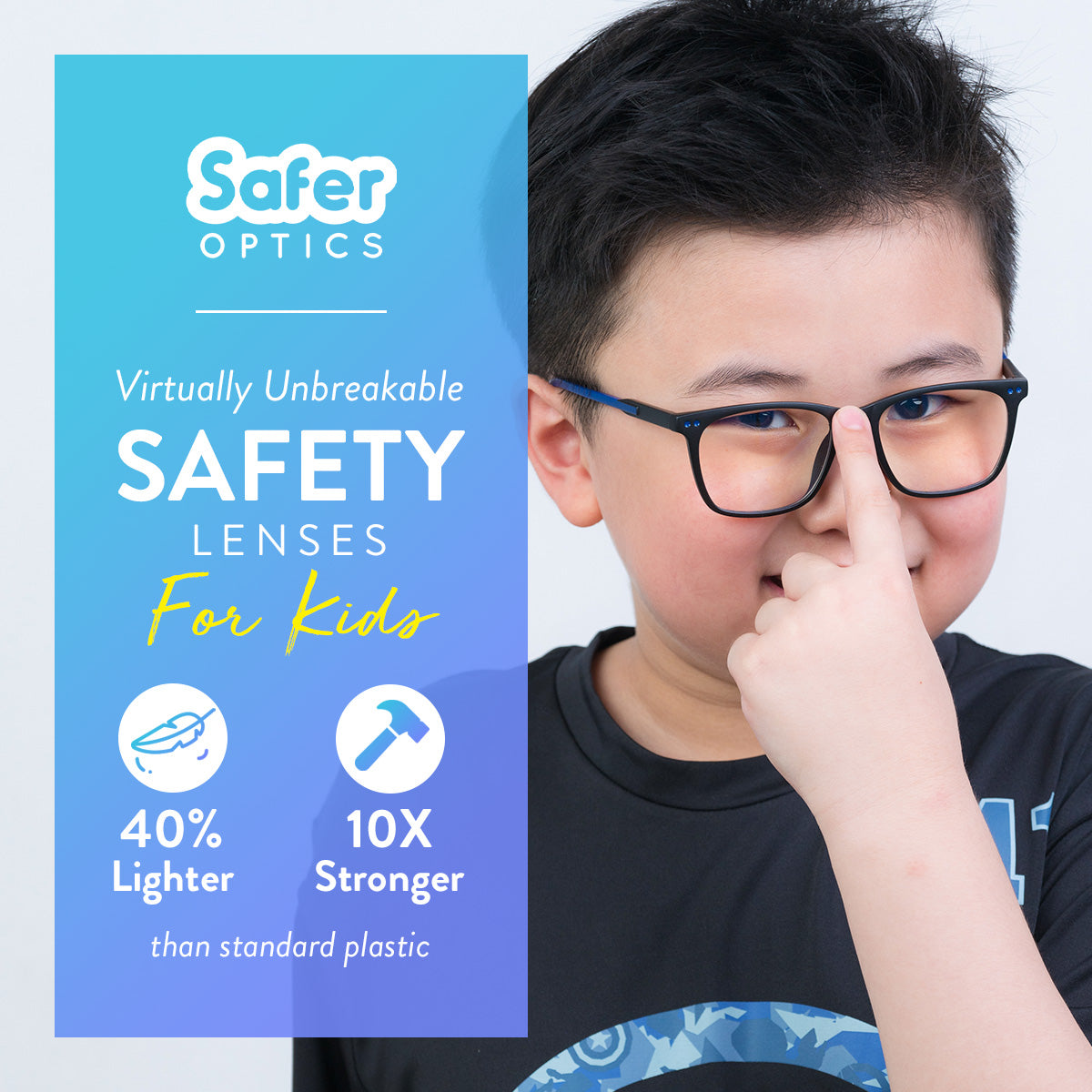 PC Safety Lenses - Unbreakable glasses for kids