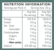 KETO CRACKERS - Hemp Seed & Chilli 140gm single