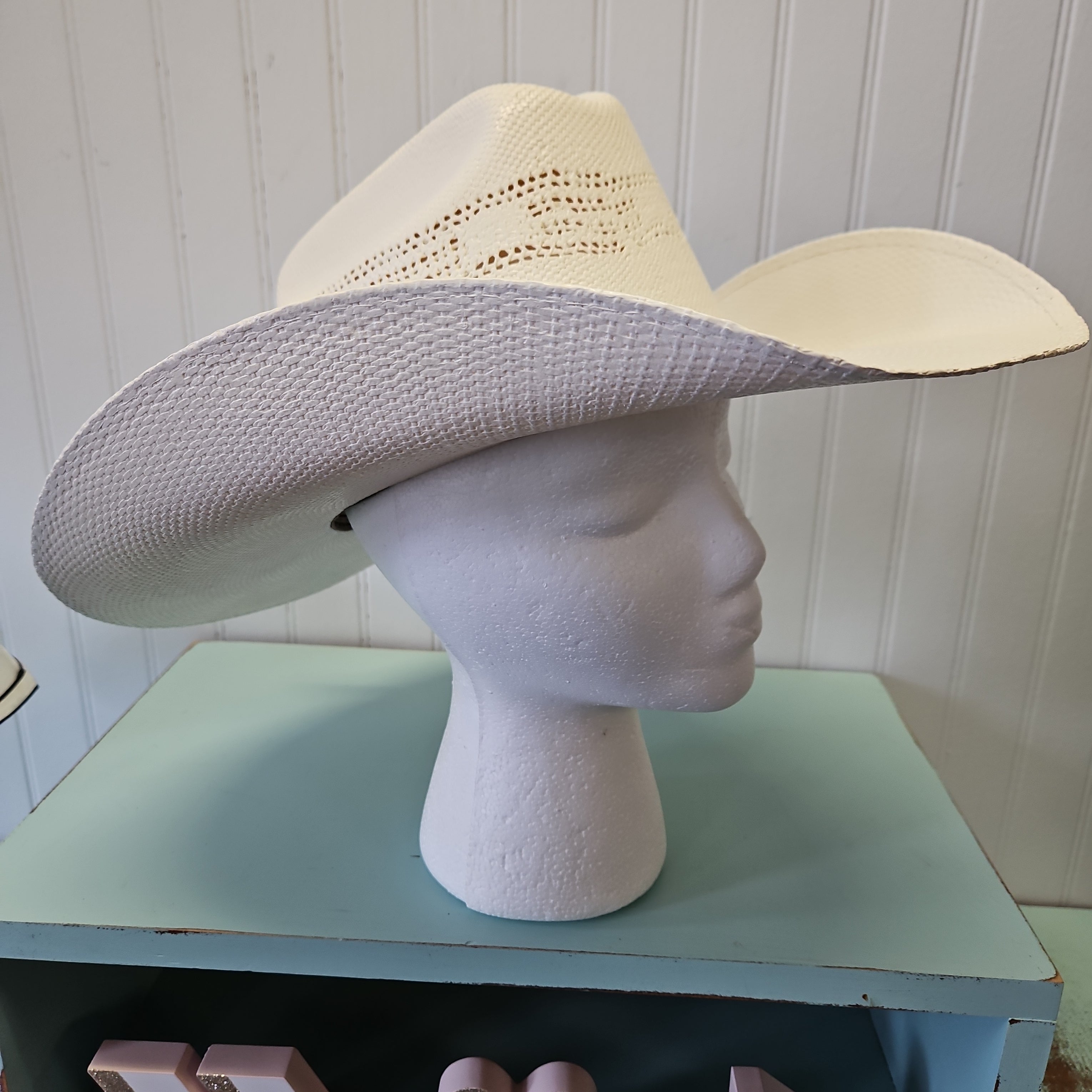 Ivory American Hat Makers *Retail Item* Straw Cowboy Hat image