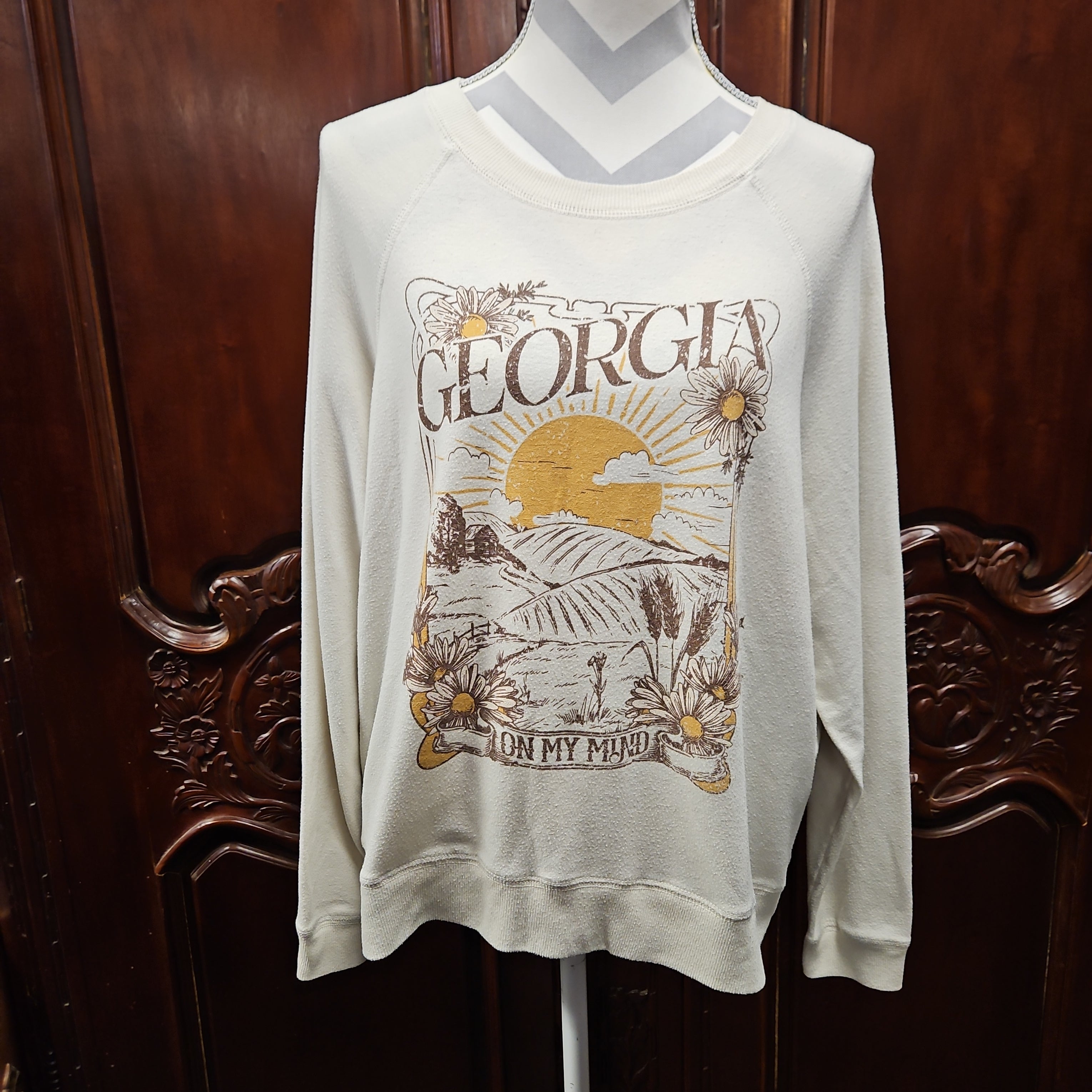 Altar''d State Cropped Georgia Sweatshirt image