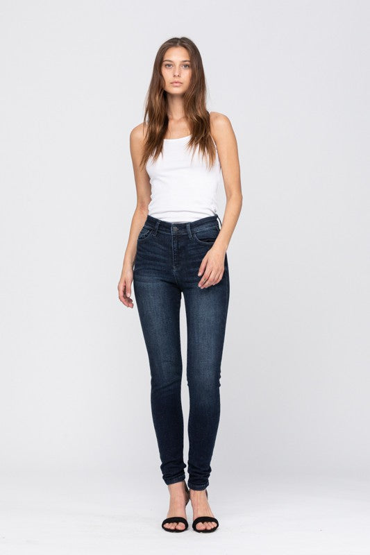 Judy Blue High-rise Super Dark Skinny Jeans image