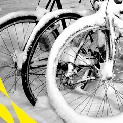 Radfahren im Schnee