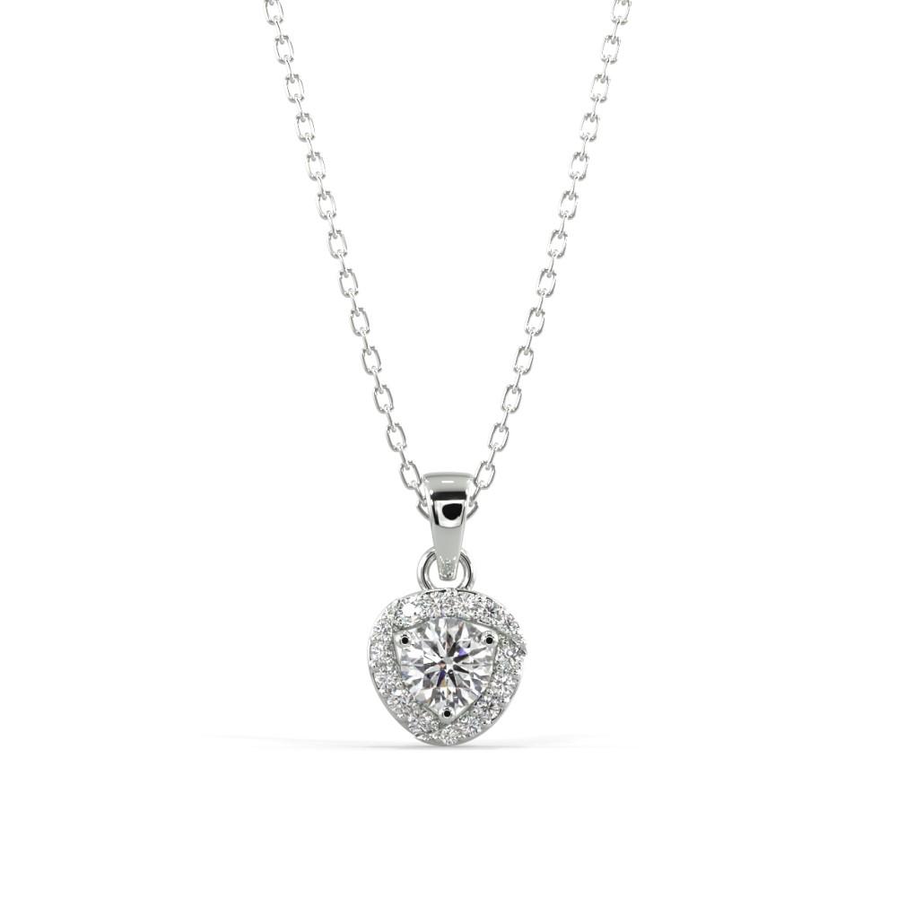 Classic Silver Zircon Pendant Set – silvermark