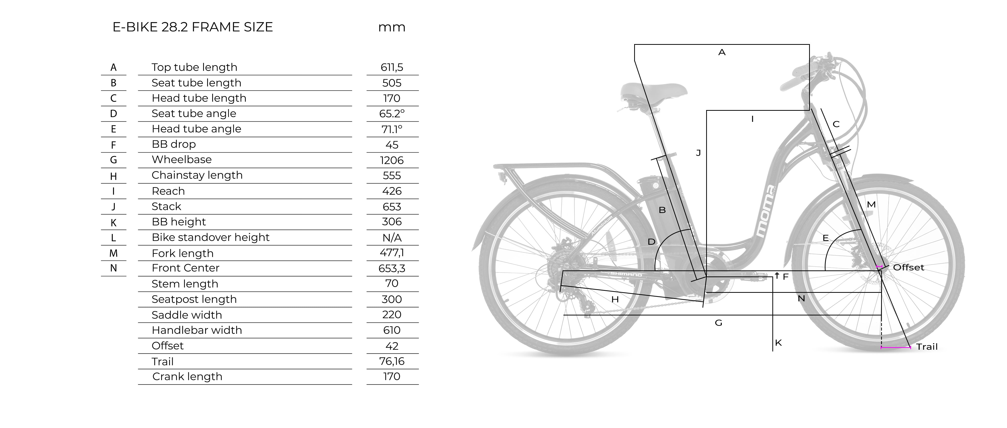 Bicicleta eléctrica Ebike 28 PRO Motor Central – Moma Bikes