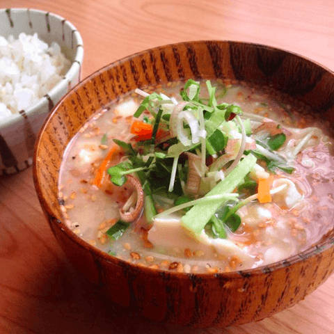 miso soup + rice