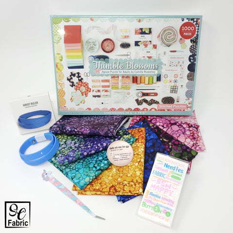 Photo showing samples of gifts with purchase including the puzzle for the Grand Prize draw