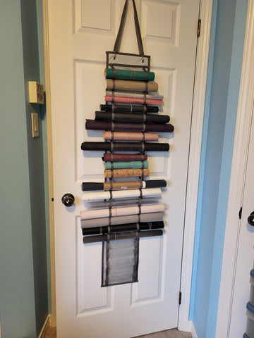 Over the door vinyl storage