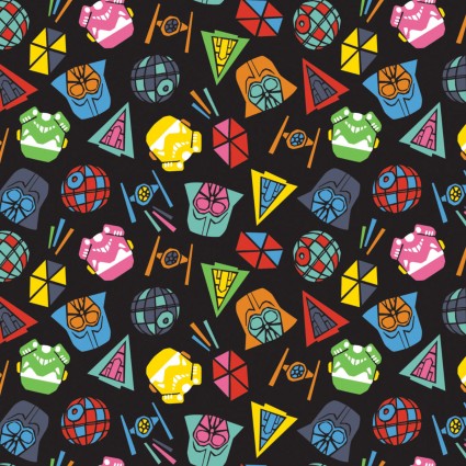 Star Wars - Rainbow Empire Helms - CAM73010928-2 (1/2 Yard) – Spack Craft  Fabric