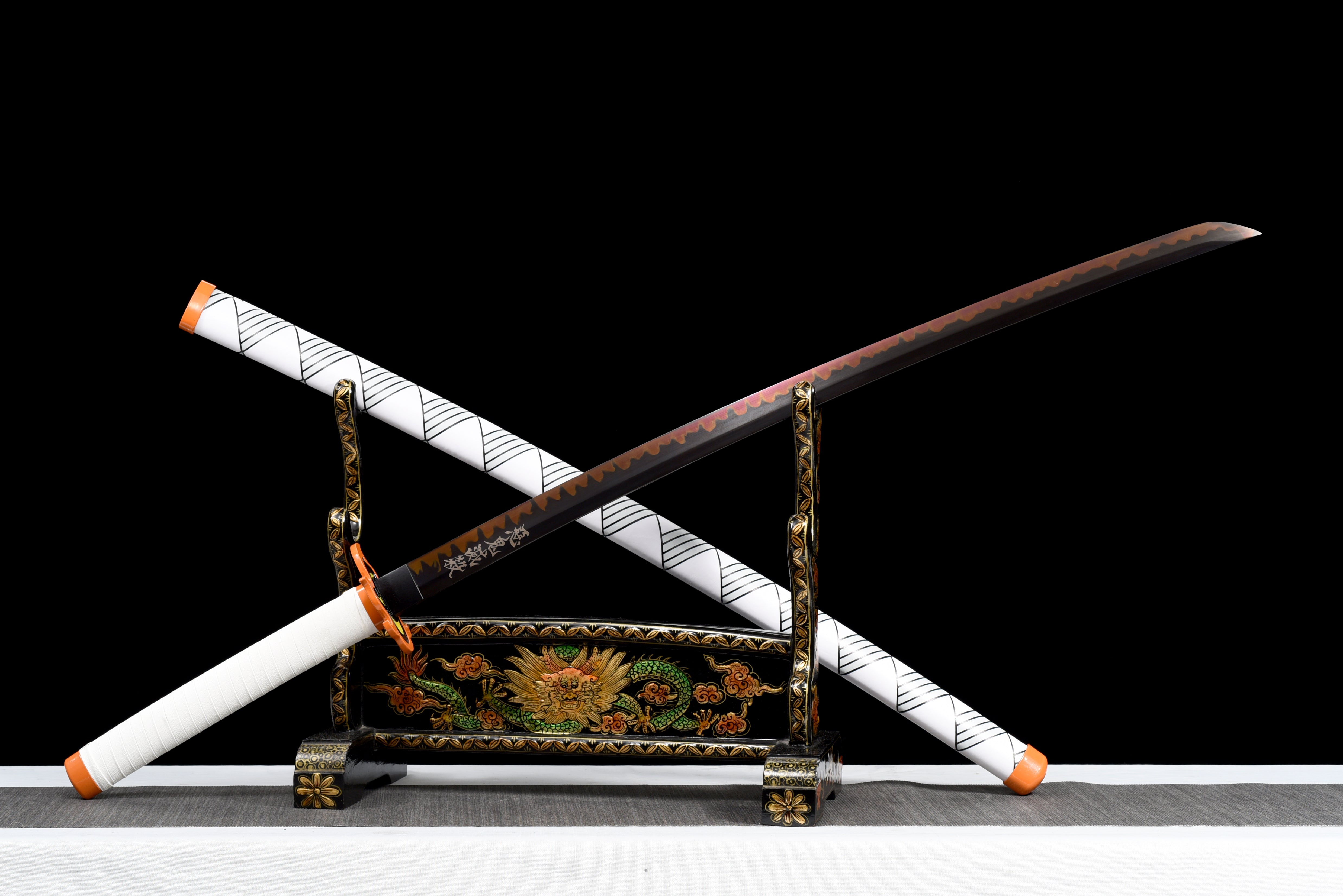 Anime Sword,Anime Cosplay,Real Japanese Samurai Sword,Handmade Anime Katana,T10 Steel Clay Tempered with Hamon,Full Tang