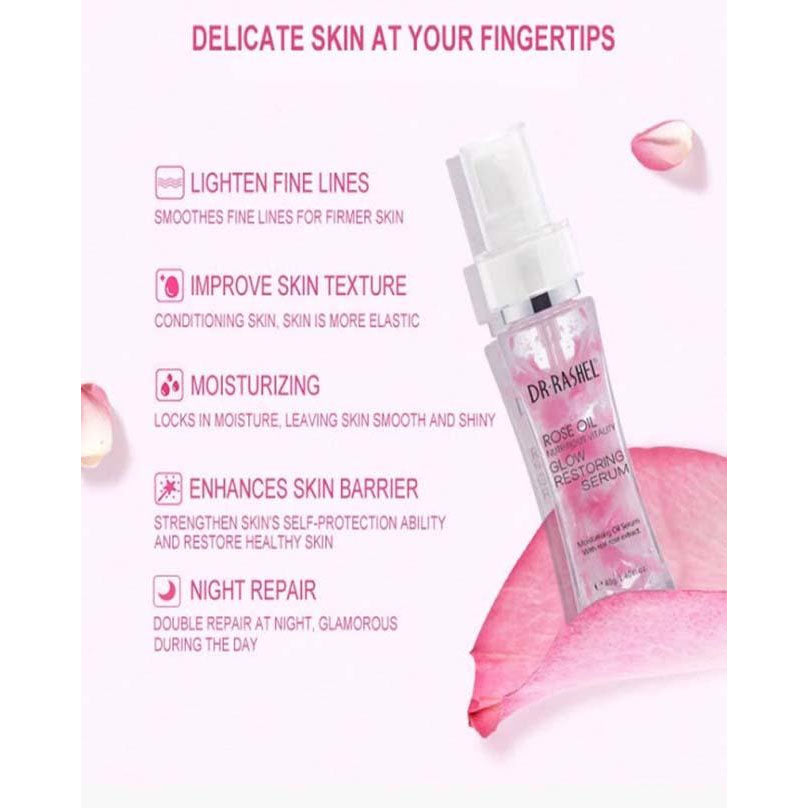 Dr Rashel Rose Oil Nutritious Glow Restoring Serum Limitlesswow