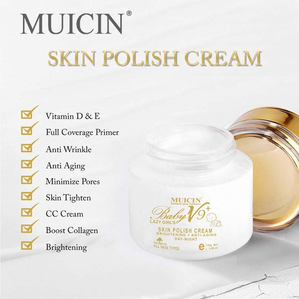 Muicin German Skin Therapy Baby V9+ Lazy Girl Skin Polish Cream - 50g – Limitlesswow