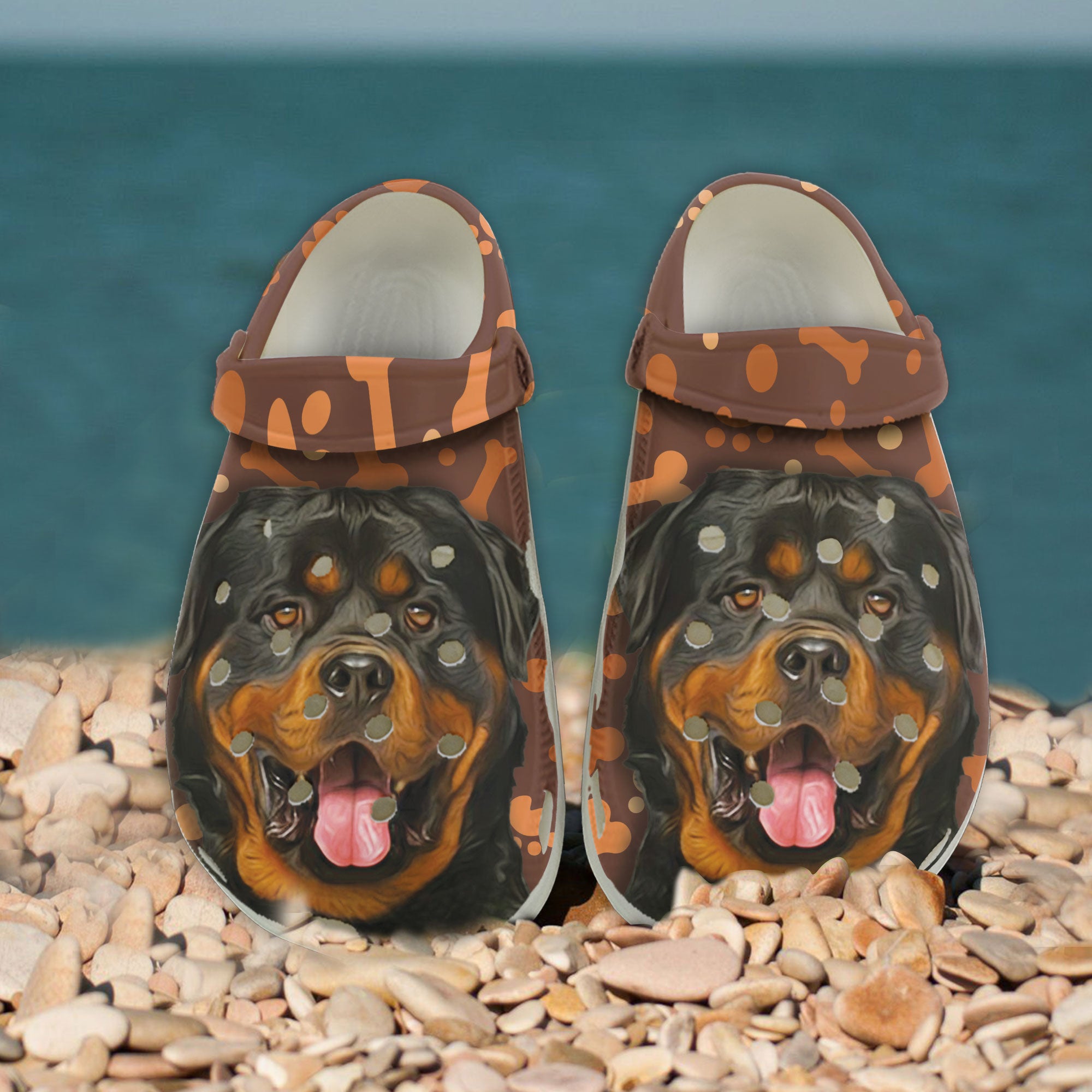 Image of Custom Bone Photo Gift For Cat and Dog Lovers Clogs