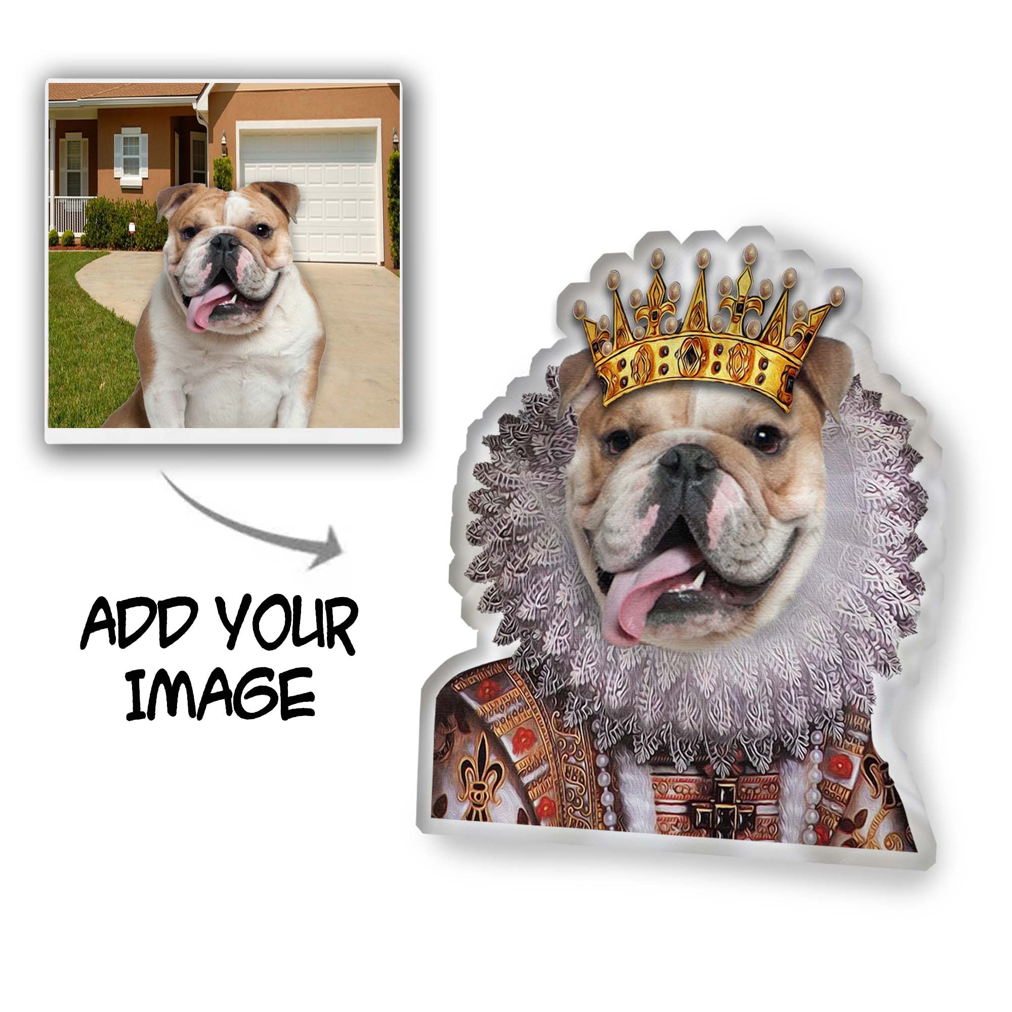 Image of The Monarch Custom Pet Pillow  ADD YOUR IMAGE 