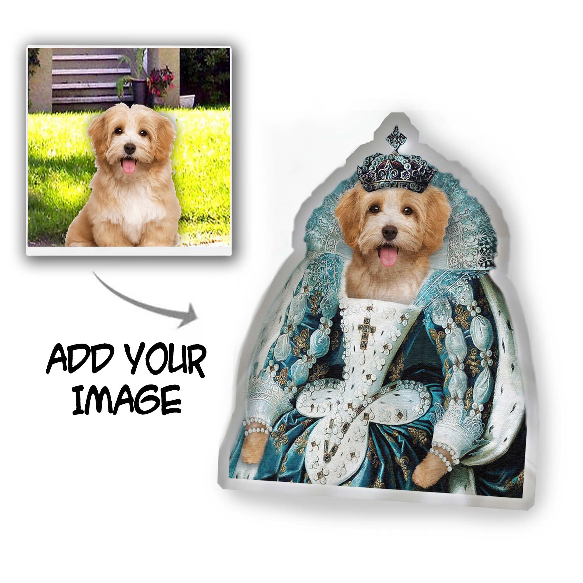 Image of The Queen Custom Pet Pillow