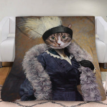 Load image into Gallery viewer, The Foxy Lady Custom Pet Blanket - Noble Pawtrait