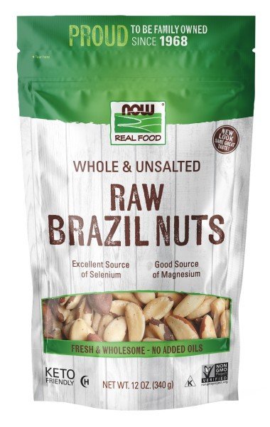 Now Foods Organic Brazil Nuts 10 oz Bag - VitaminLife