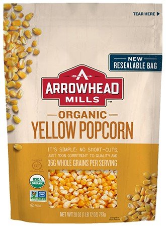 Arrowhead Mills Organic Yellow Popcorn 28 oz Bag