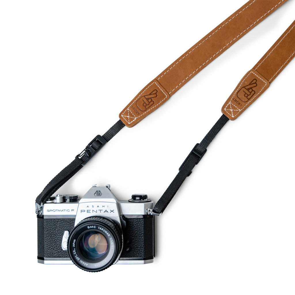 Film Camera with Leather Camera strap