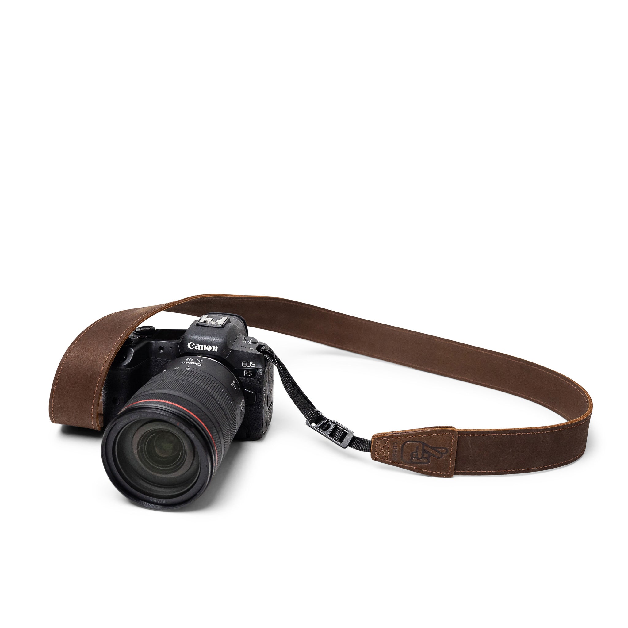 Antique Brown Leather Camera Strap - Lucky Camera Straps