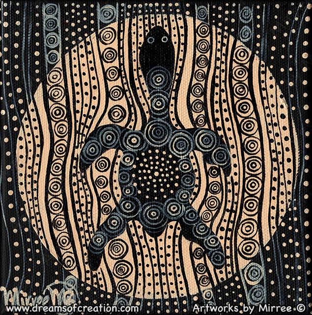 TURTLE Canvas Print by Mirree Contemporary Aboriginal – The Official Website ~ by Mirree