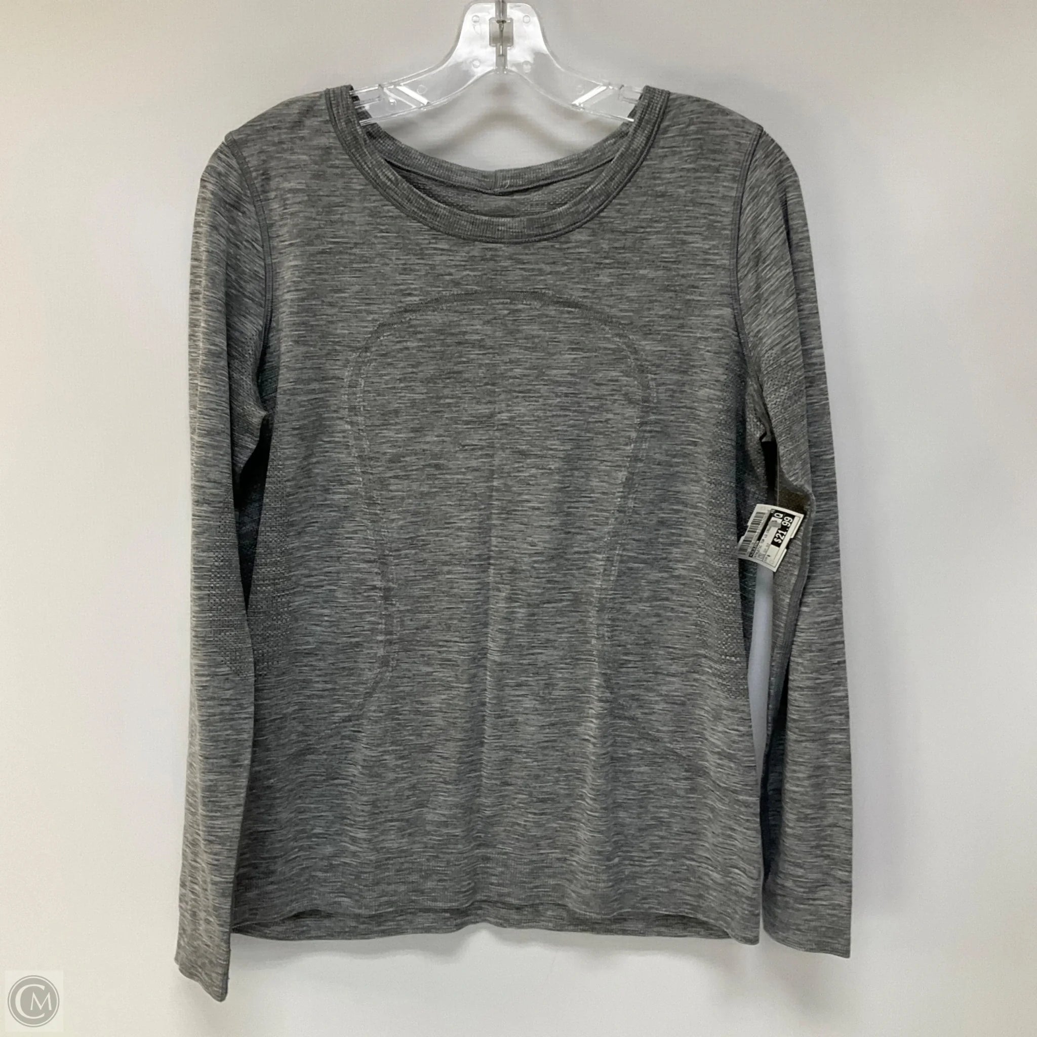 Athletic Top Long Sleeve Crewneck By Lululemon In Grey, Size: 8