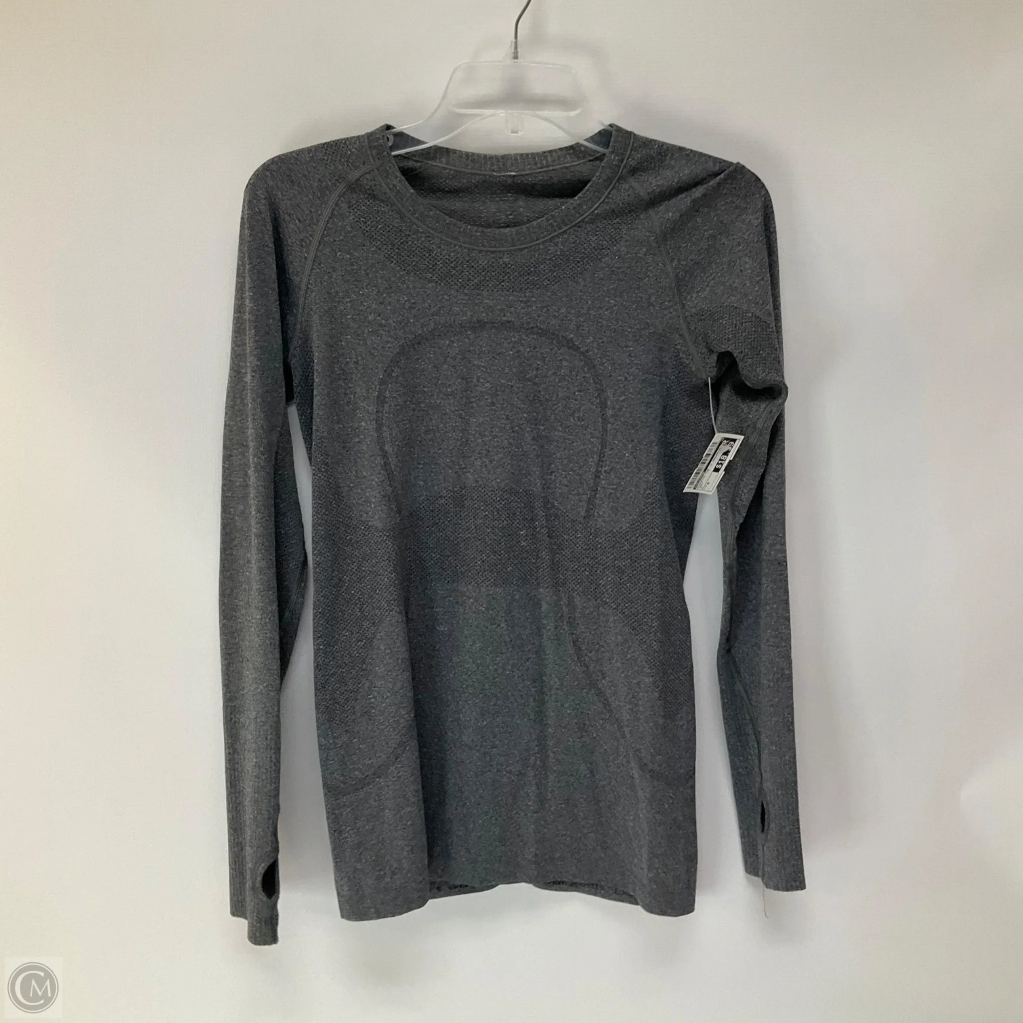 Athletic Top Long Sleeve Crewneck By Lululemon In Grey, Size: 6